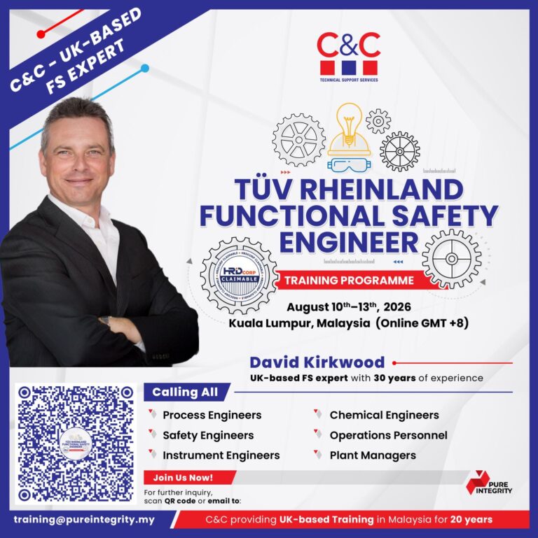 Online Session: TÜV Rheinland Functional Safety Course August 2026